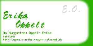 erika oppelt business card